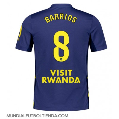 Camiseta Atletico Madrid Pablo Barrios #8 Segunda Equipación Replica 2025-26 mangas cortas Camiseta Atletico Madrid Pablo Barrios #8 Segunda Equipación Replica 2025-26 mangas cortas